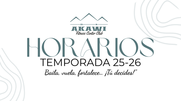 Horarios Akawi Fitness Center Club — Temporada 25-26 (Yecla)